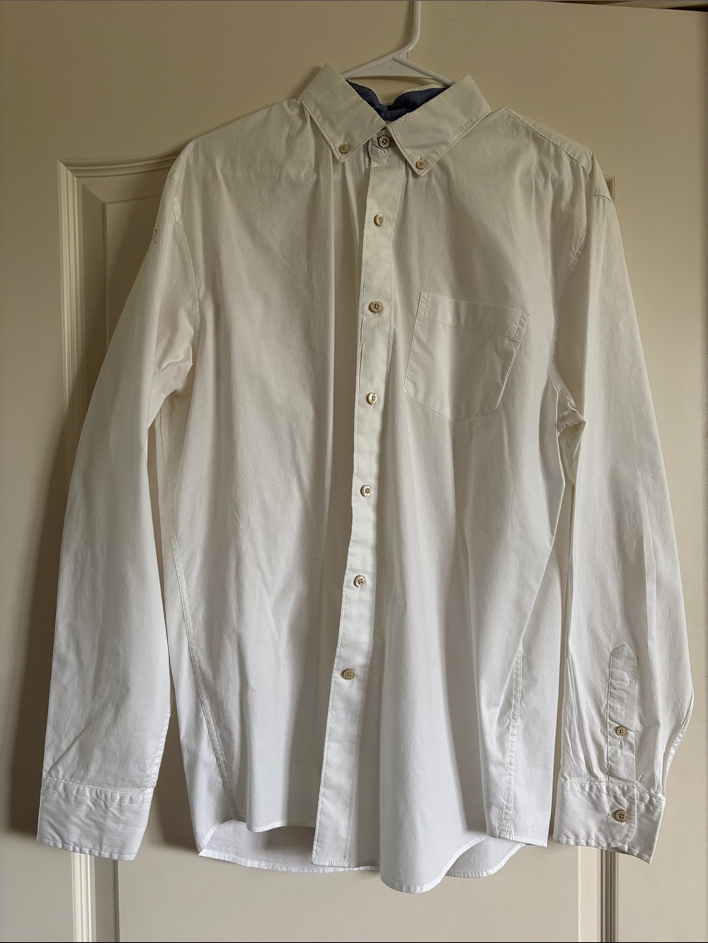 crown & ivy White Button-Down Dress Shirt